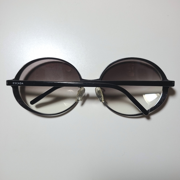 Vintage Escada Black Gradient Round Sunglasses - Picture 4 of 9
